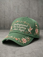 Elegant Floral Embroidery Art Hat