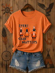 Women's Every Child Matters Printed Casual T-Shirt