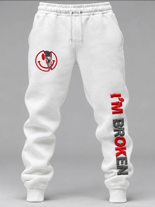 Men's I'm Ok I'm Broken Print Casual  Prints