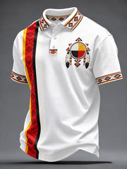 Men's Native Print Casual Top