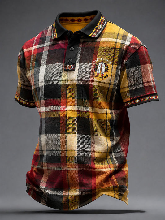 Men's Native Print Casual Top