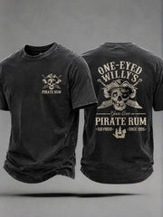 Men's One Eyed Willies Rum Pirate Rum Fun Casual Unisex T-shirt
