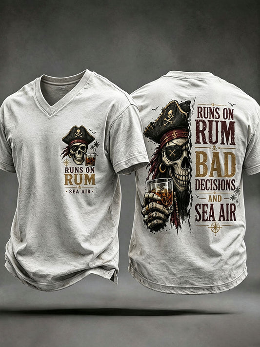 Men's "Runs On Rum, Bad Decisions, and Sea Air" T-Shirts