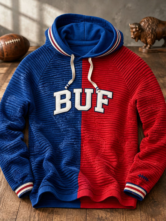 Men's Football Lover Bulls BUF Art Printed Hoodie