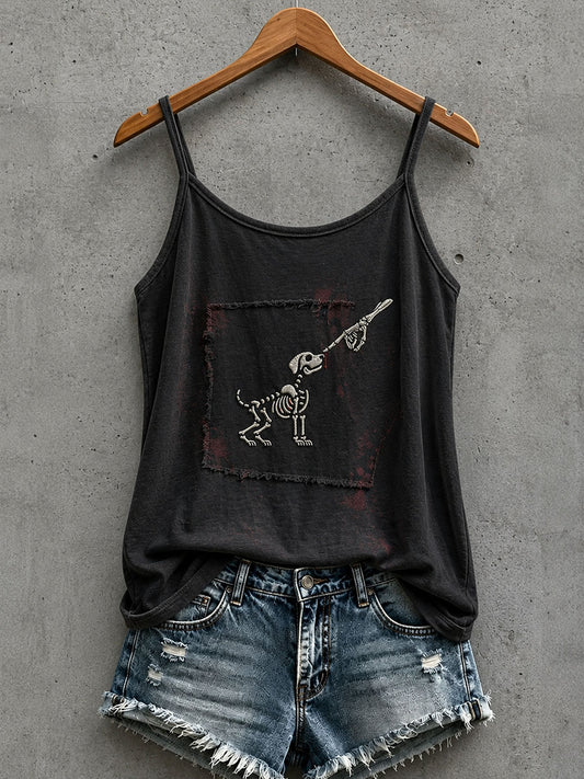 Women's Gothic Skull Tank Top