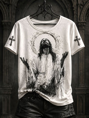 Women's Jesus print T-shirts