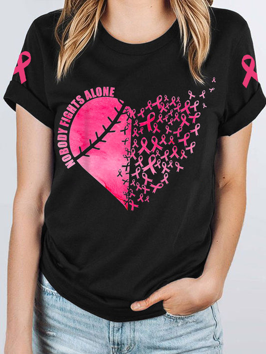 Women's Breast Cancer Awareness Ribbon T-Shirt