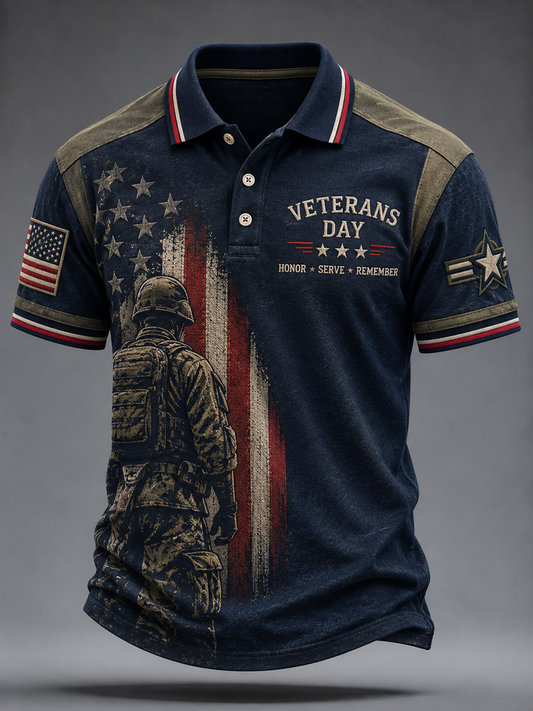 Men's U.S. Veterans Day Printed polo shirt