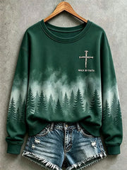 Women's "Walk By Faith" Faith Regular Sweatshirt