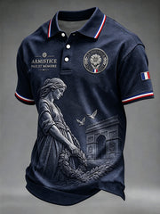 Men's French Armistice Day Commemorative Printed Shirt