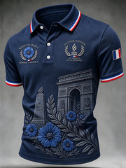 Men's French Armistice Day Commemorative Printed Shirt