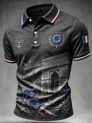 Men's French Armistice Day Commemorative Printed Shirt