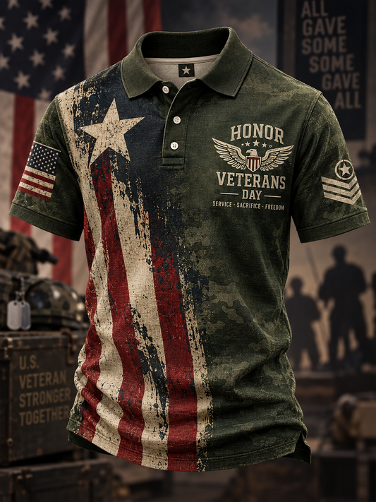 Men's U.S. Veterans Day Printed polo shirt