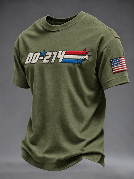 Men's Veteran Pride DD-214 Printed T-shirt