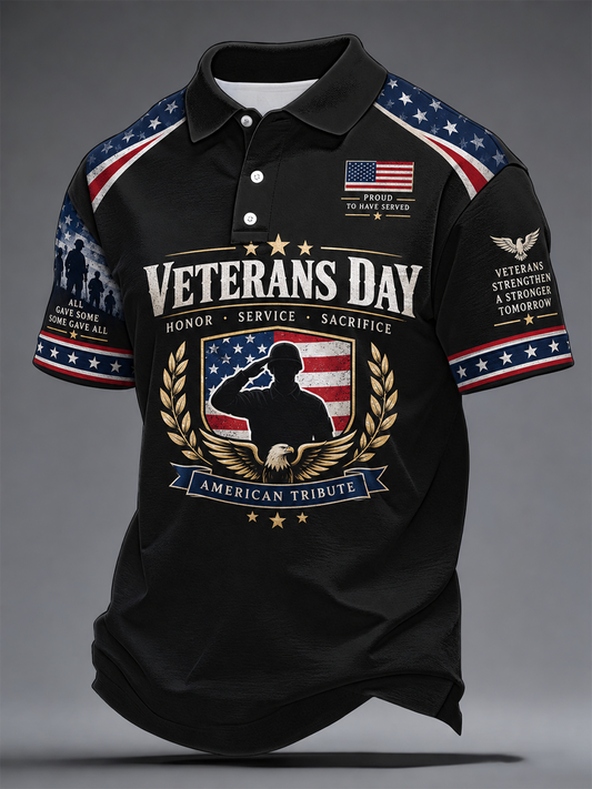 Men's U.S. Veterans Day Printed polo shirt