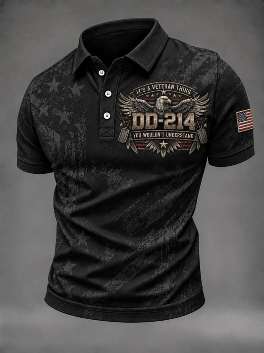 Men's DD-214 IT’S A VETERAN THING YOU WOULDN’T UNDERSTAND Lest We Forget Printed Shirt