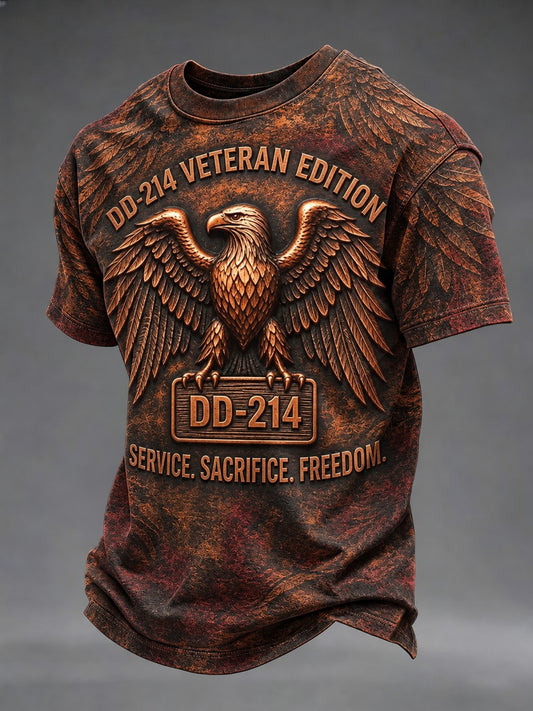 Men's Veterans Day Printed T-shirt