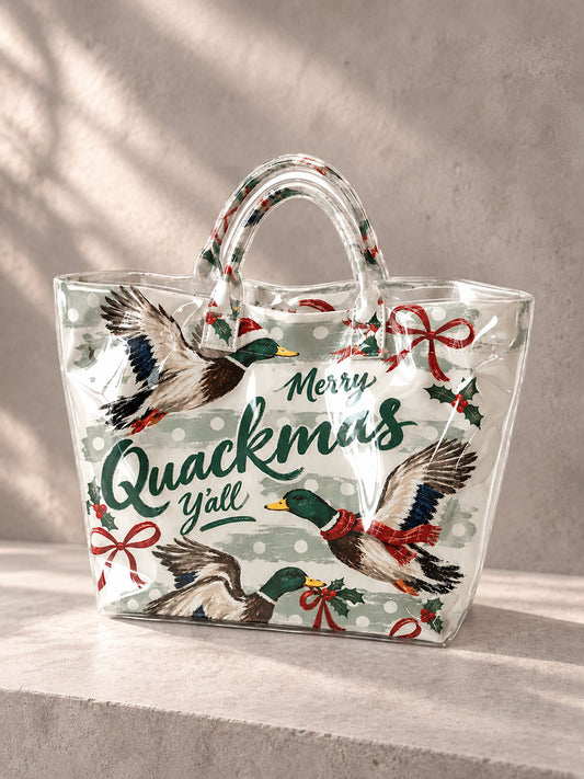 Women's "Merry Quackmas Y'all" Tote Bag