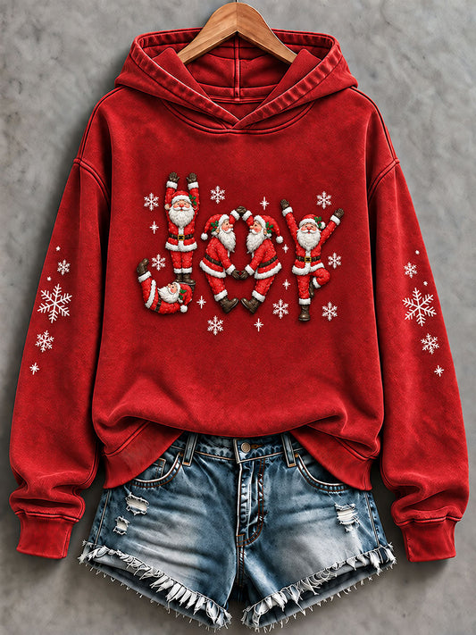 Women's  Funny Christmas Santa Claus Print Casual Regular Sweatshirt