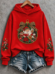 Women's  Funny Christmas Santa Claus Print Casual Regular Sweatshirt