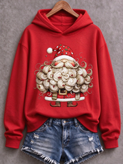 Women's Santa Claus Printed Regular Sweatshirt